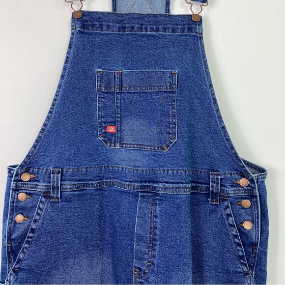 Dickies Overalls Womens 2XL Blue Relaxed Straight Workwear Bibs Adjustable - Picture 6 of 16